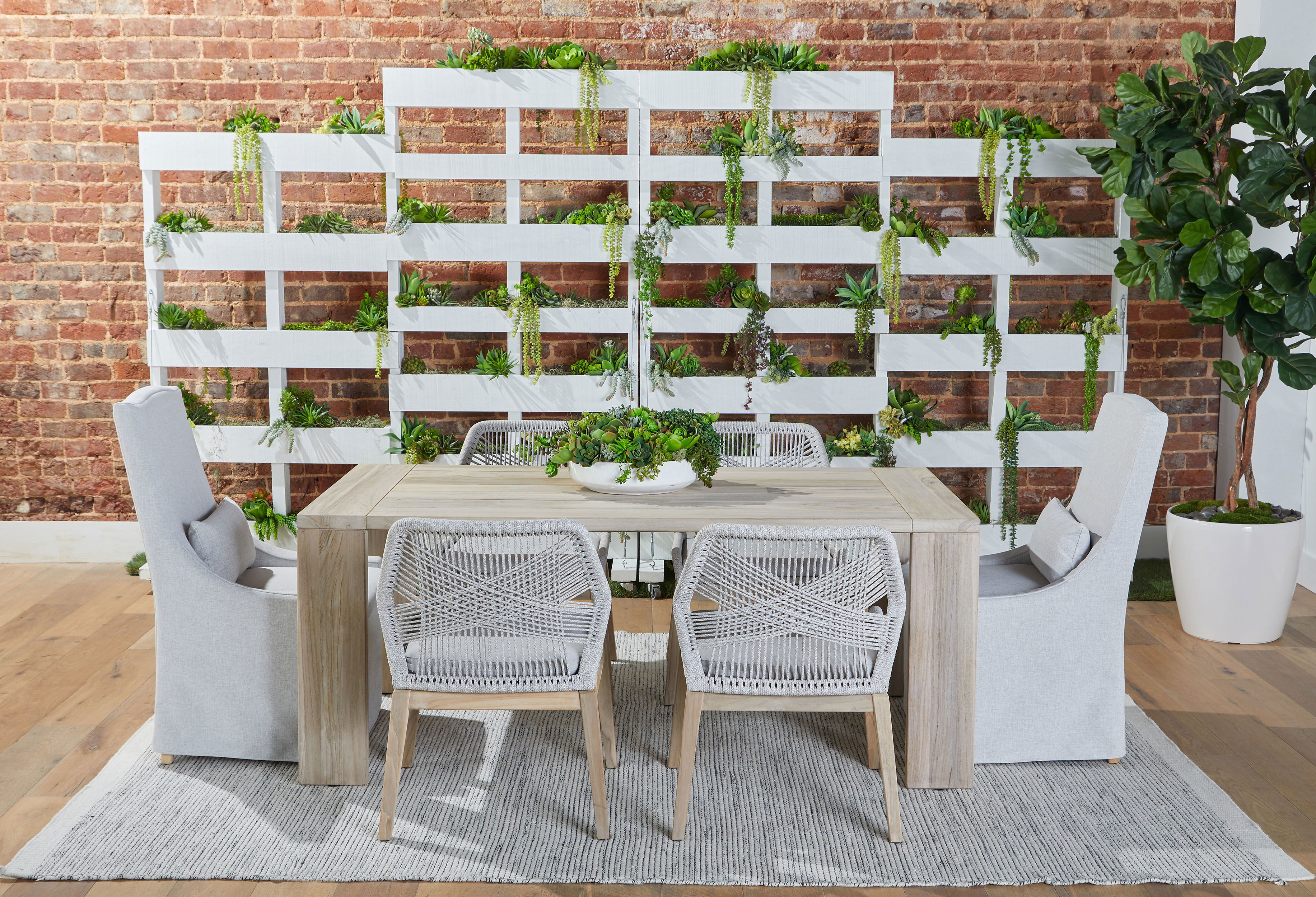 Adele Outdoor Slipcover Dining Chair, by Essentials for Living, 22.5" width x 40" height x 26.5" depth View 17