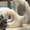Stone Flow Outdoor Sculptures Set/2, Figurines & Statue by Uttermost, 8.5" width x 12" height x 3.5" depth thumbnail 3