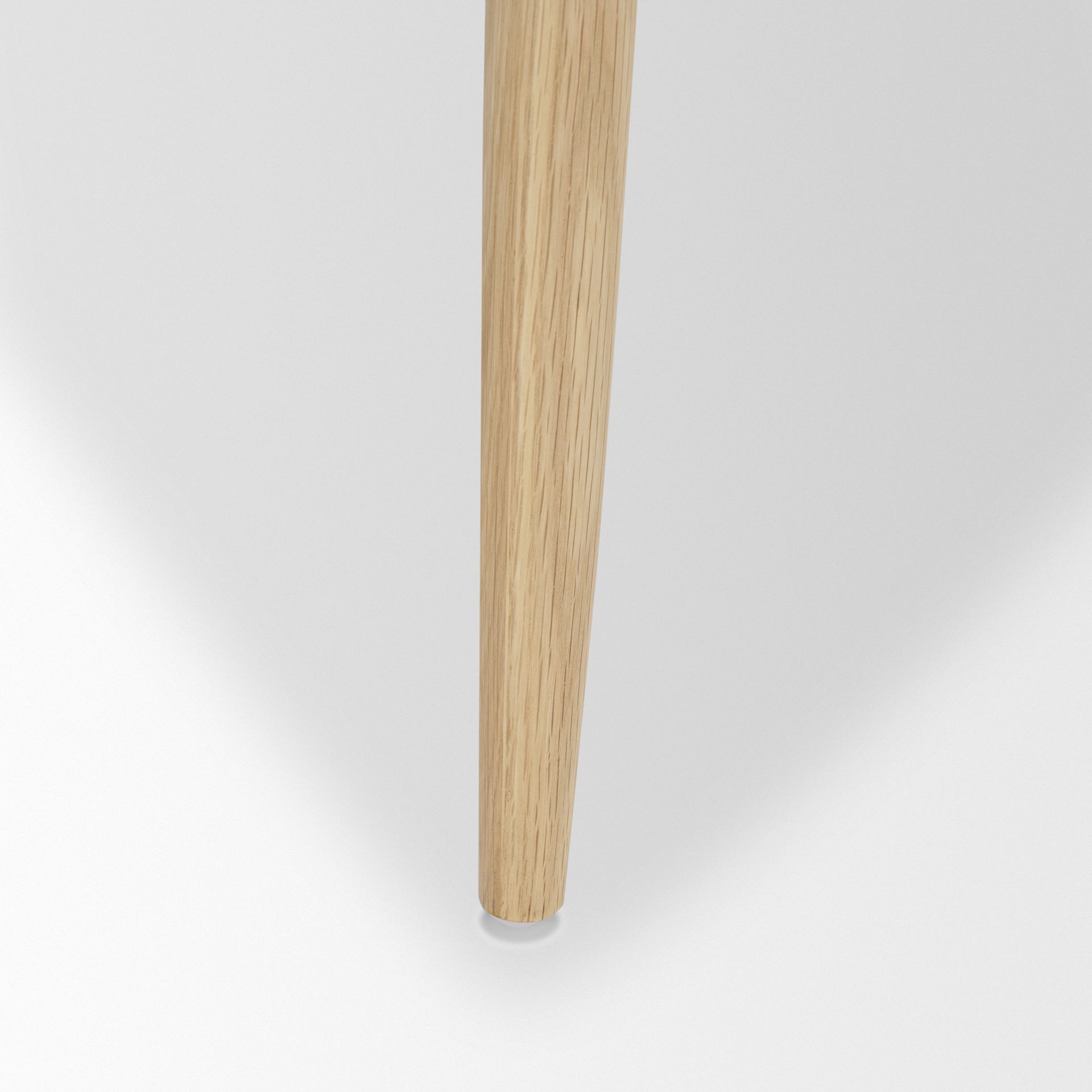 Haggen Light Brown Oak Wood with Cream Fabric Accent Chair, by Mercana, 27.56" length x 26.77" width x 28.35" height View 12