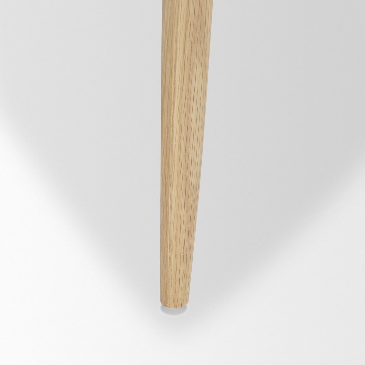 Haggen Light Brown Oak Wood with Cream Fabric Accent Chair, by Mercana, 27.56" length x 26.77" width x 28.35" height View 12