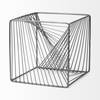 Rochon 8L x 8W Gray Metal Decorative Cube, Decorative Object by Mercana, 8.07" length x 8.07" width x 8.07" height thumbnail 5