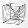 Rochon 8L x 8W Gray Metal Decorative Cube, Decorative Object by Mercana, 8.07" length x 8.07" width x 8.07" height thumbnail 5