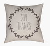 Wreath Accent Pillow, Decorative Pillow by Surya, 18" length x 18" width thumbnail