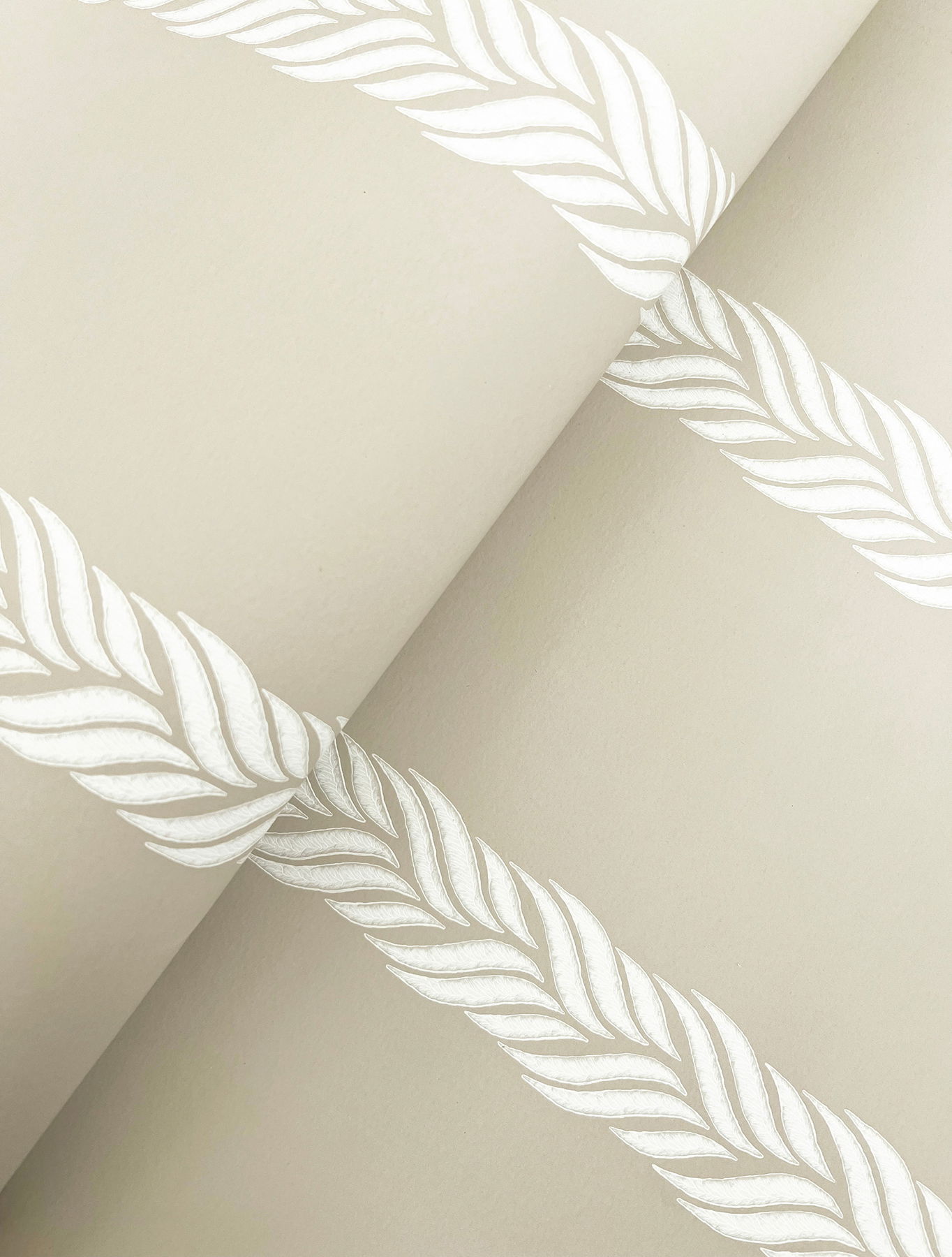 Braided Stripe Beige Wallpaper large image 