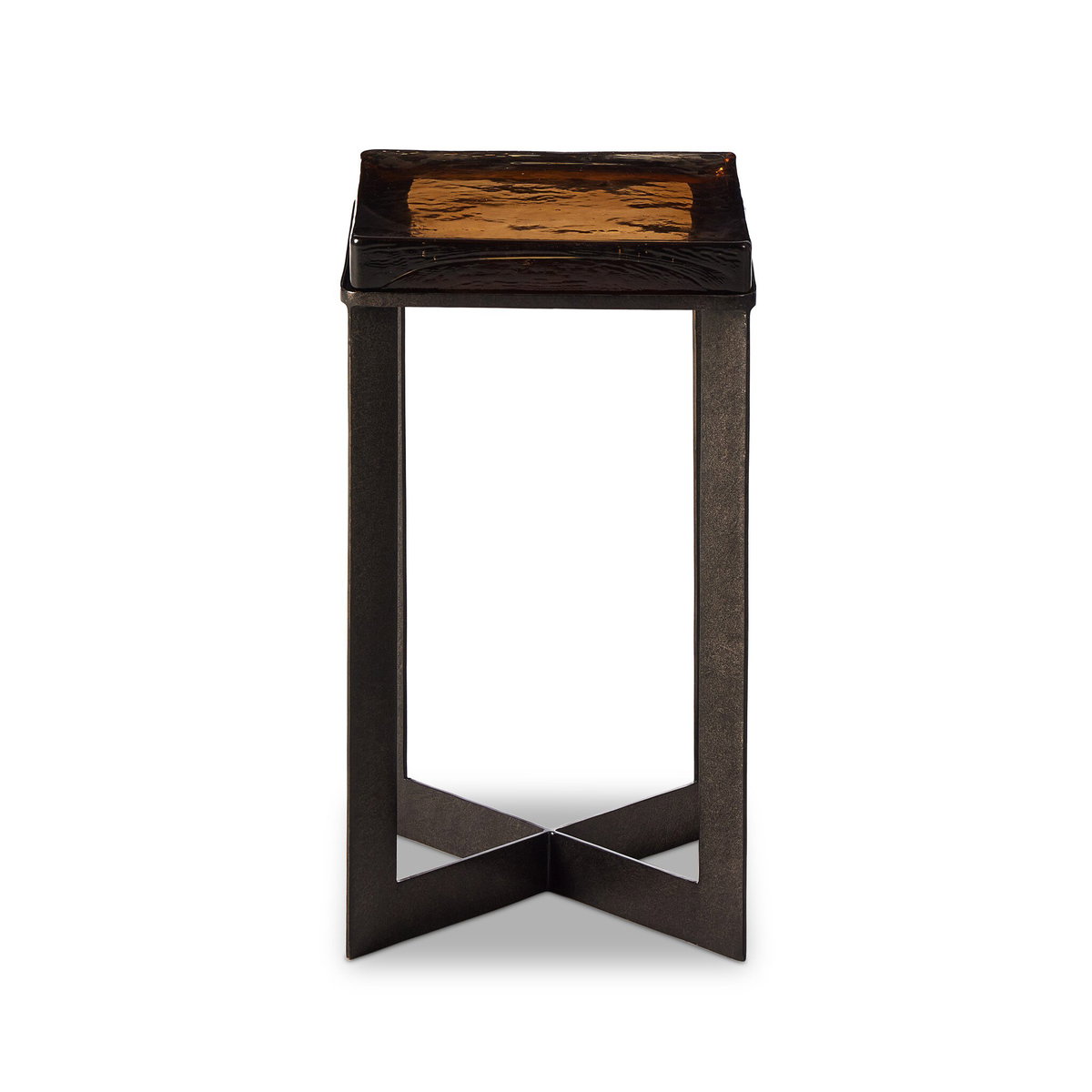 Lennie Cast Glass End Table, Side & End Table by Four Hands, 12.5" width x 22" height x 12.5" depth View 6