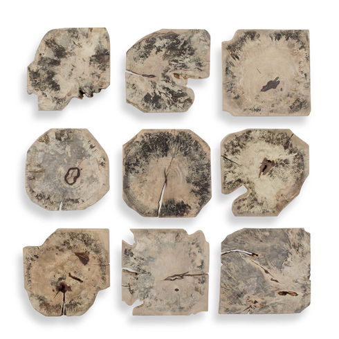 Bahati Wood Bleached Wall Decor Set/9