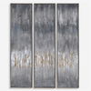 Gray Showers Hand Painted Canvases, Set/3 thumbnail 0