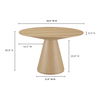 Otago Round 54in Dining Table, by Moe's Home, 54" width x 29.5" height x 54" depth thumbnail 8