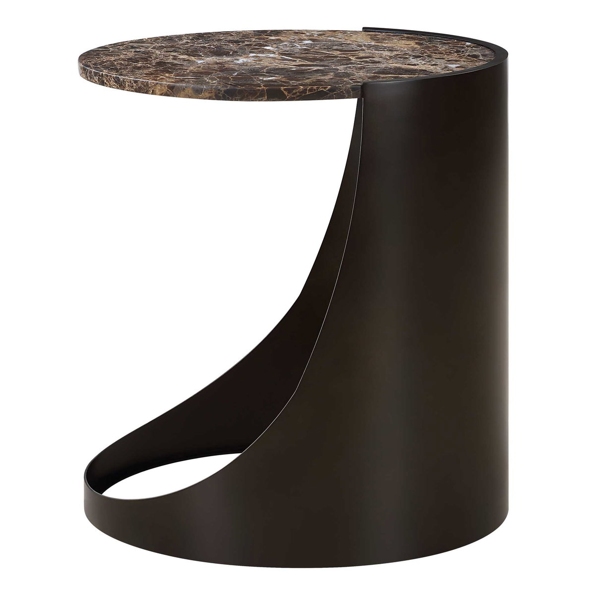 Welling Modern Metal Side Table, Side & End Table by Uttermost, 20" width x 22" height x 13.75" depth View 6