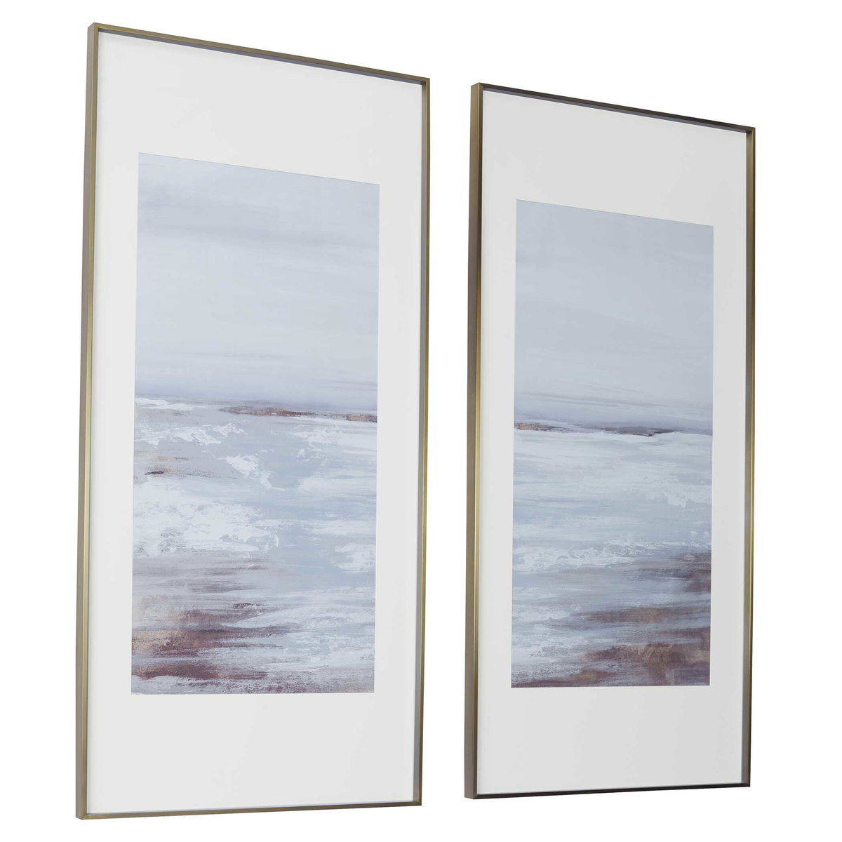 Coastline Framed Prints Set/2, Art by Uttermost, 27.5" width x 57.5" height x 2" depth View 5