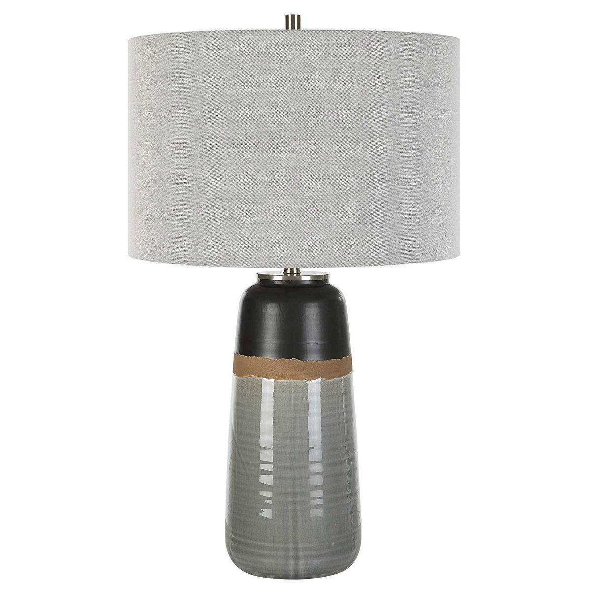 Coen Gray Table Lamp, by Uttermost, 15" width x 25.5" height x 15" depth View 5