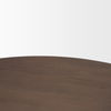 Shima Round Dark Brown Wood with Arched Legs Coffee Table, by Mercana, 45" length x 45" width x 16" height thumbnail 8