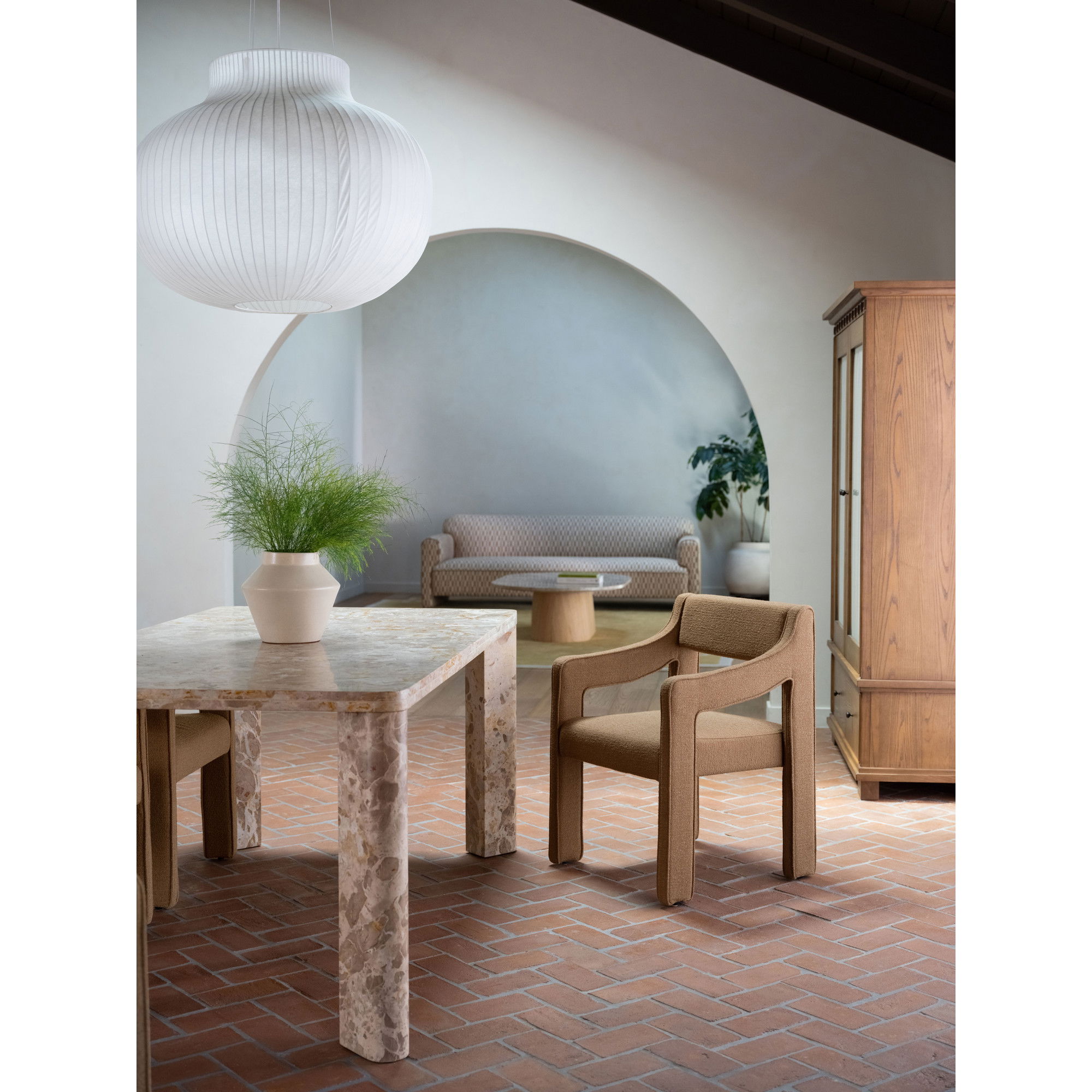 Elise Dining Chair Ochre, by Moe's Home, 22.8" width x 31.9" height x 22.2" depth View 8