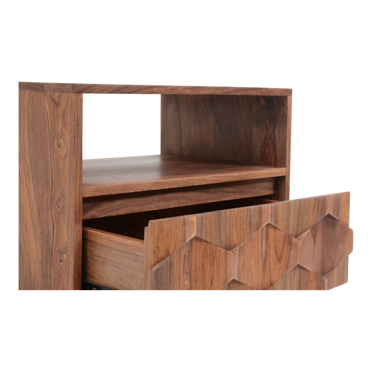 O2 Nightstand Natural, by Moe's Home, 22" width x 22" height x 16" depth View 6