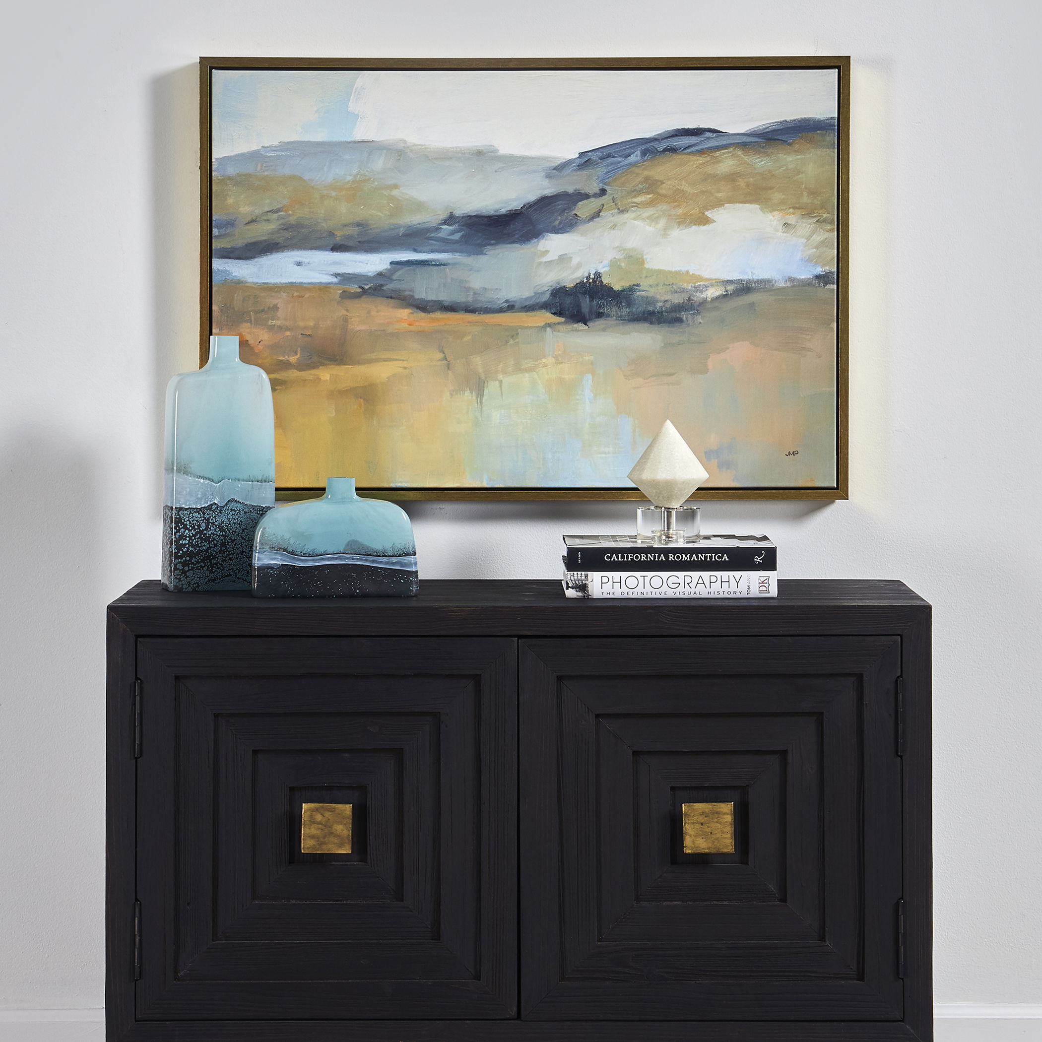 Folded Hills Framed Landscape Art, Painting by Uttermost, 37.5" width x 25.5" height x 2" depth View 2