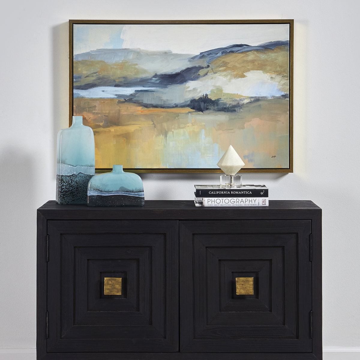 Folded Hills Framed Landscape Art, by Uttermost, 37.5" width x 25.5" height x 2" depth View 2