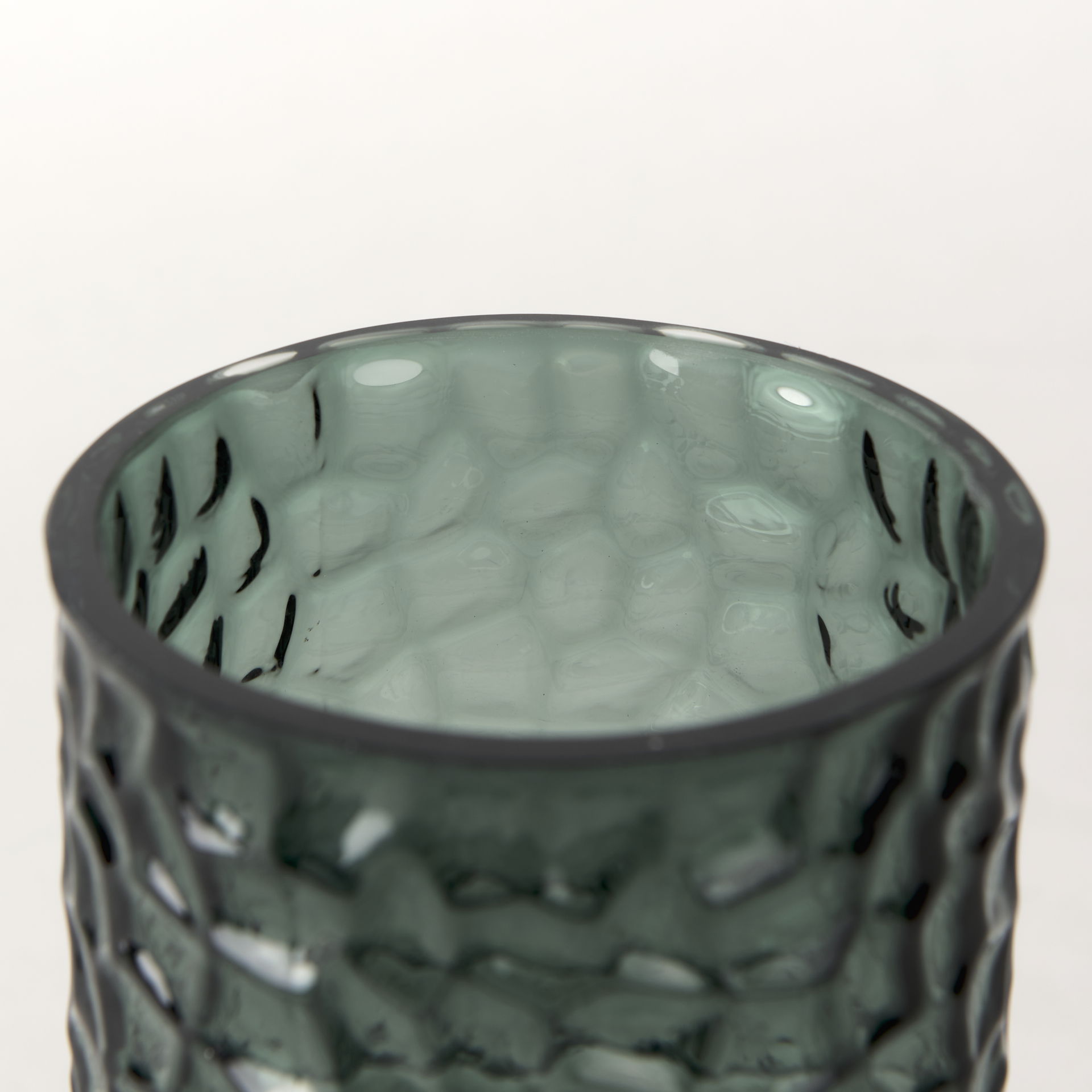 Jolene Short Green Glass Vase large image 