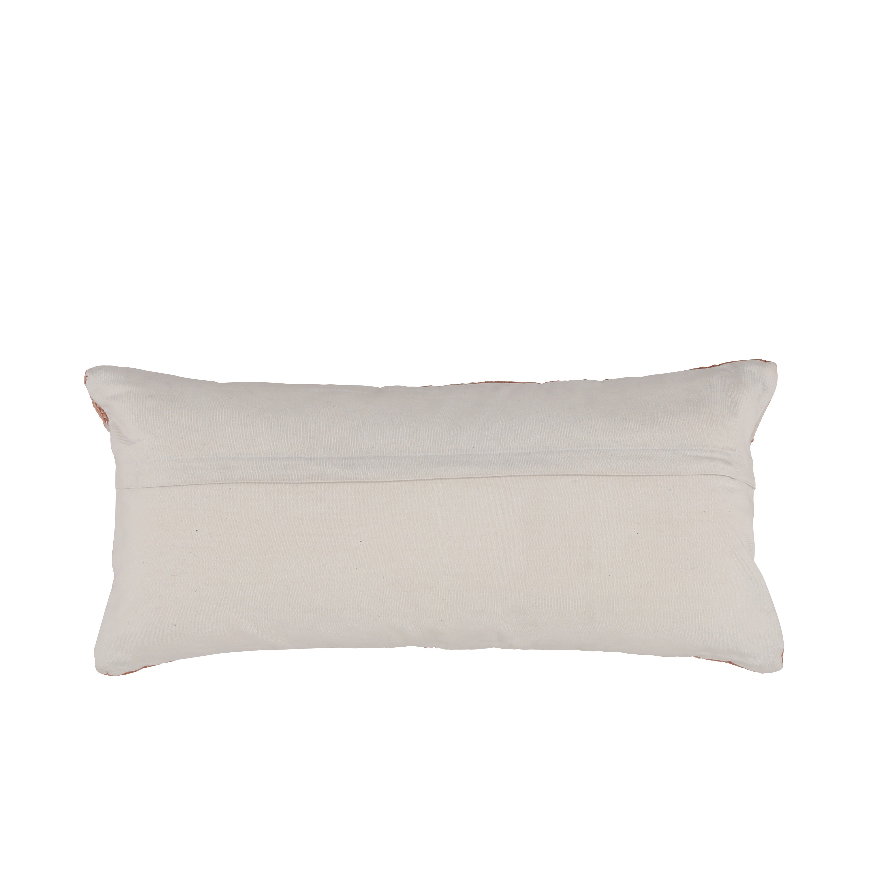 Penelope Pillow Terracotta / Ivory, Decorative Pillow by Dovetail, 14" width x 30" height x 1" depth View 2