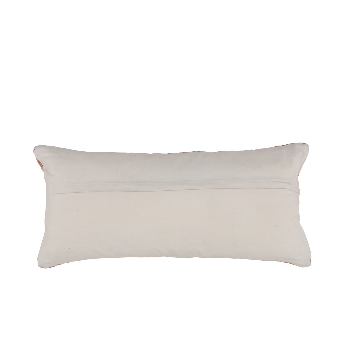 Penelope Pillow Terracotta / Ivory, Decorative Pillow by Dovetail, 14" width x 30" height x 1" depth View 2