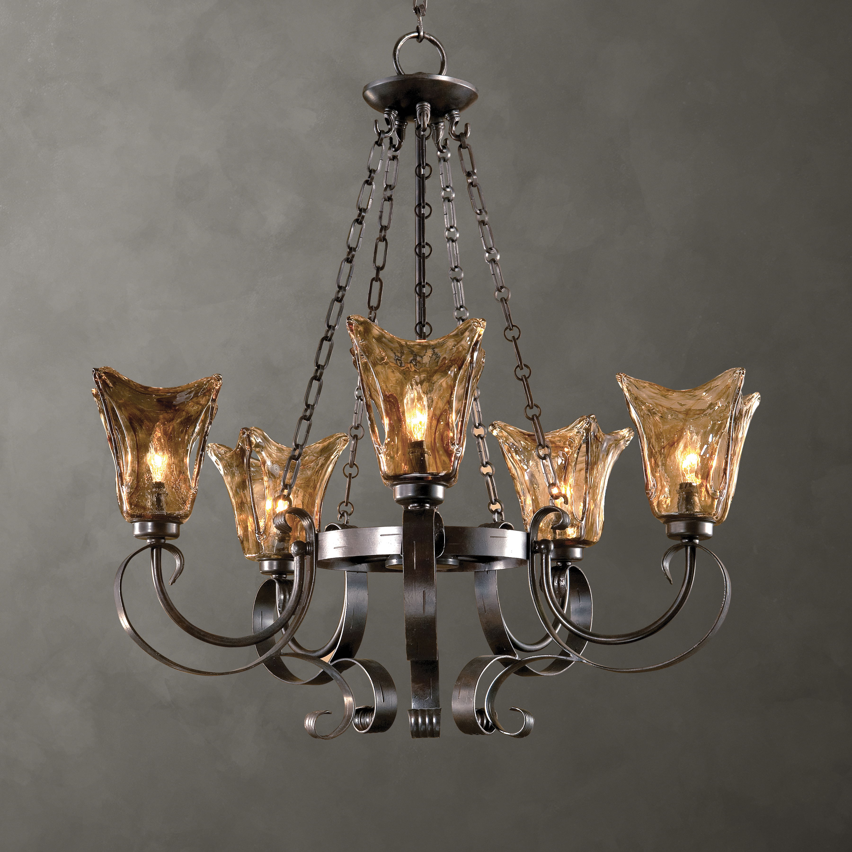 Vetraio 5Lt Oil Rubbed Bronze Chandelier large image 