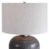 Mikkel Charcoal Table Lamp, by Uttermost, 1'4" width x 1'9.75" height x 1'4" depth thumbnail 6