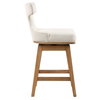 Klismos Off-White Fabric Counter Stool, Counter & Bar Stool by Uttermost, 20" width x 38.25" height x 21.5" depth thumbnail 6