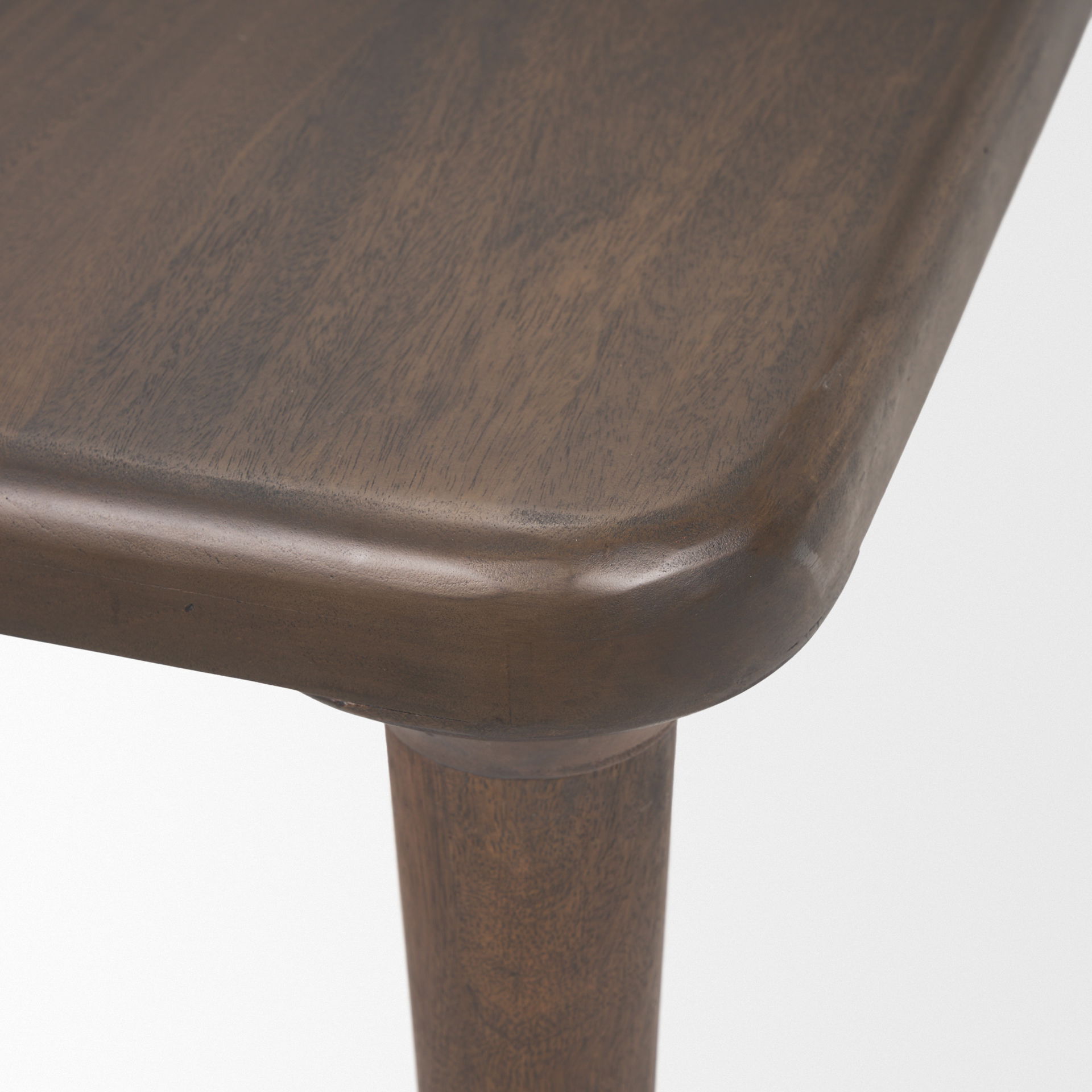 Suvan 84L Medium Dark Brown Rectangular Wood Dining Table large image 