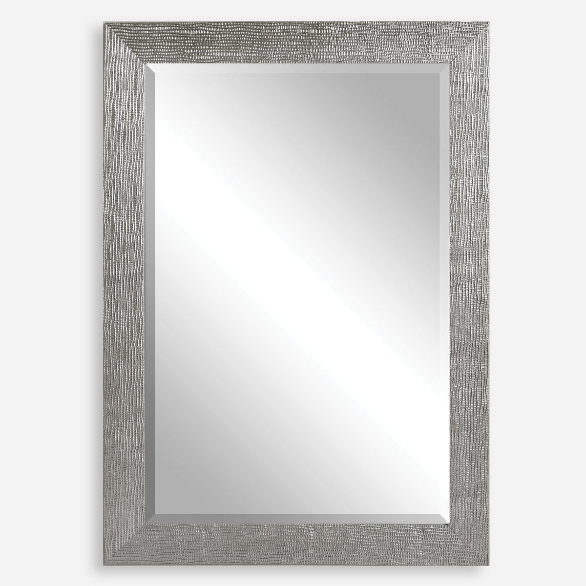 Tarek Silver Mirror, by Uttermost, 2'5.87" width x 3'5.87" height x 0.87" depth View 1