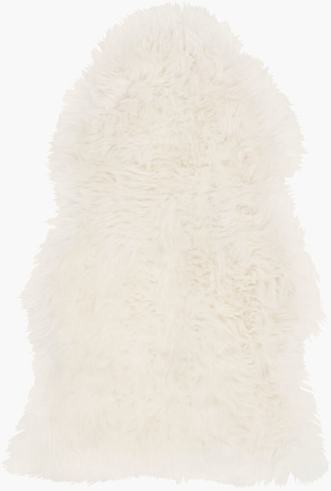 Sheepskin Handmade Rug, by Surya, 3' length x 2' width