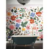 Strawberry Fields White Peel & Stick Wall Mural thumbnail 3
