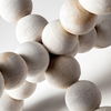 Carrollton I (Small) 7L x 7W Off-White Geometric Wood Ball Jack thumbnail 6