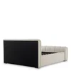 Bed Frame Kayden Albury Beige, by Eichholtz USA, 89.37" width x 52.36" height x 103.15" depth thumbnail 2