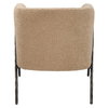 Jacobsen Tan Shearling Barrel Chair, Accent Chair by Uttermost, 28" width x 29" height x 27" depth thumbnail 6