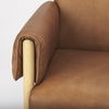 Ashton Brown Leather with Light Wood Accent Chair thumbnail 7
