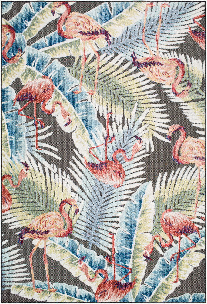 Lakeside Machine Woven Rug, by Surya, 1'3.75" length x 1'3.75" width
