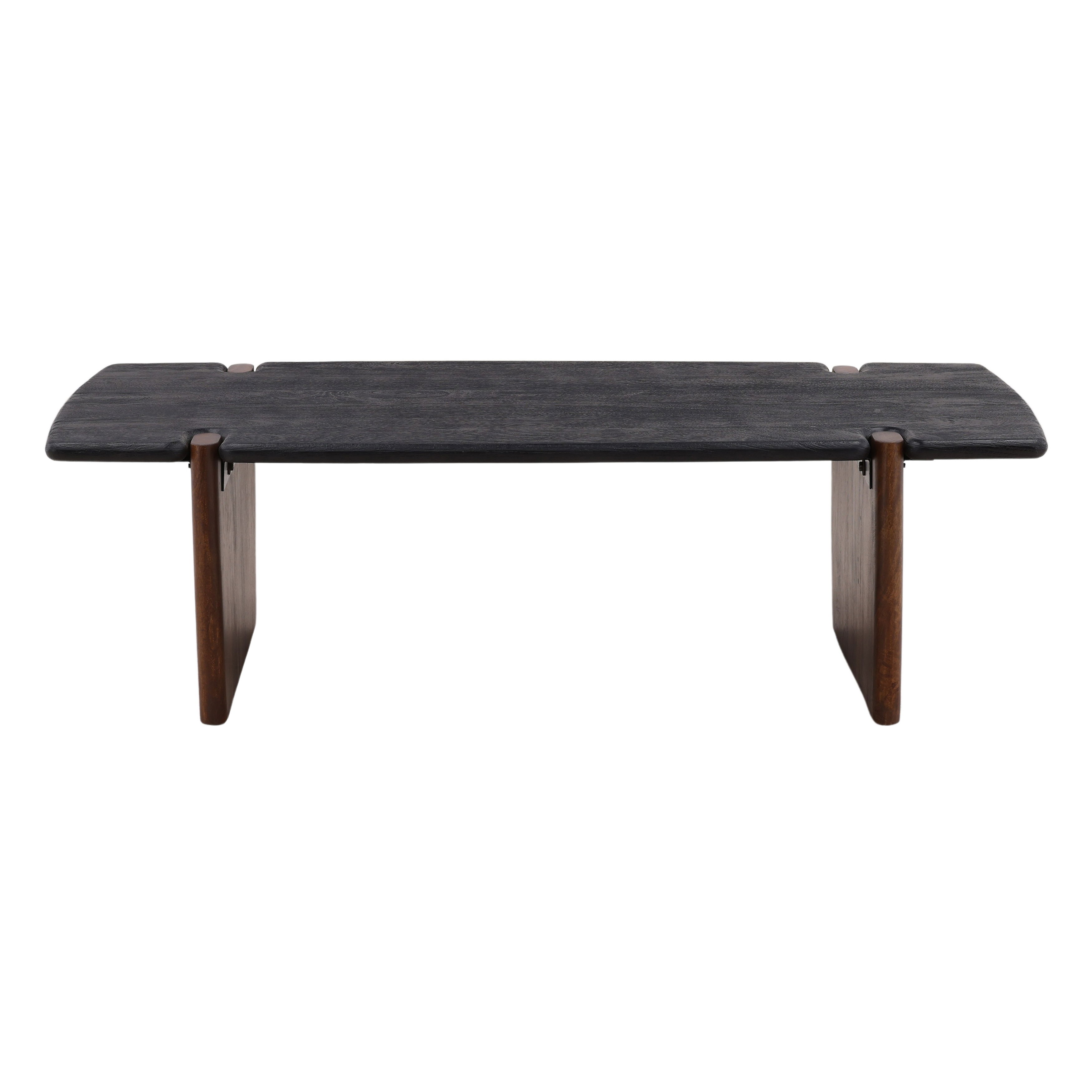 Trinh Coffee Table Black, by Dovetail, 55.87" width x 16.5" height x 32" depth View 2