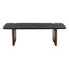 Trinh Coffee Table Black, by Dovetail, 55.87" width x 16.5" height x 32" depth thumbnail 2