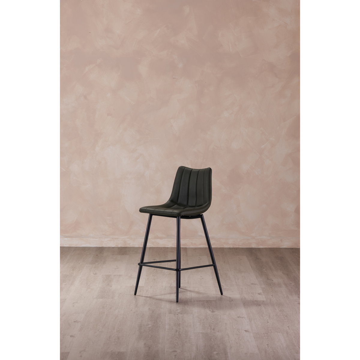 Alibi Counter Stool Dark Green - Set Of Two, Counter & Bar Stool by Moe's Home, 17.7" width x 37" height x 20" depth View 10