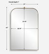 Cassidy Brass Arch Mirror thumbnail 2