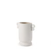 Dylan Small Textured Off White with Handles Ceramic Vase thumbnail 0