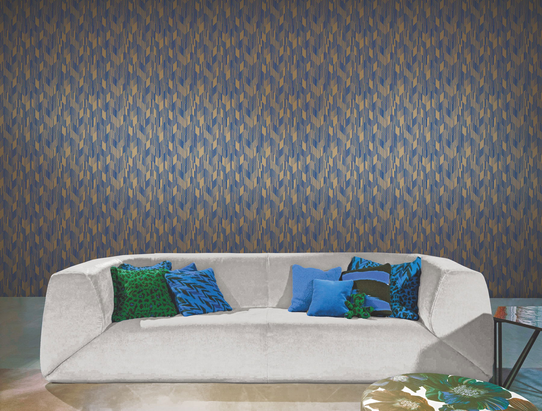 Birch Blue Wallpaper large image 