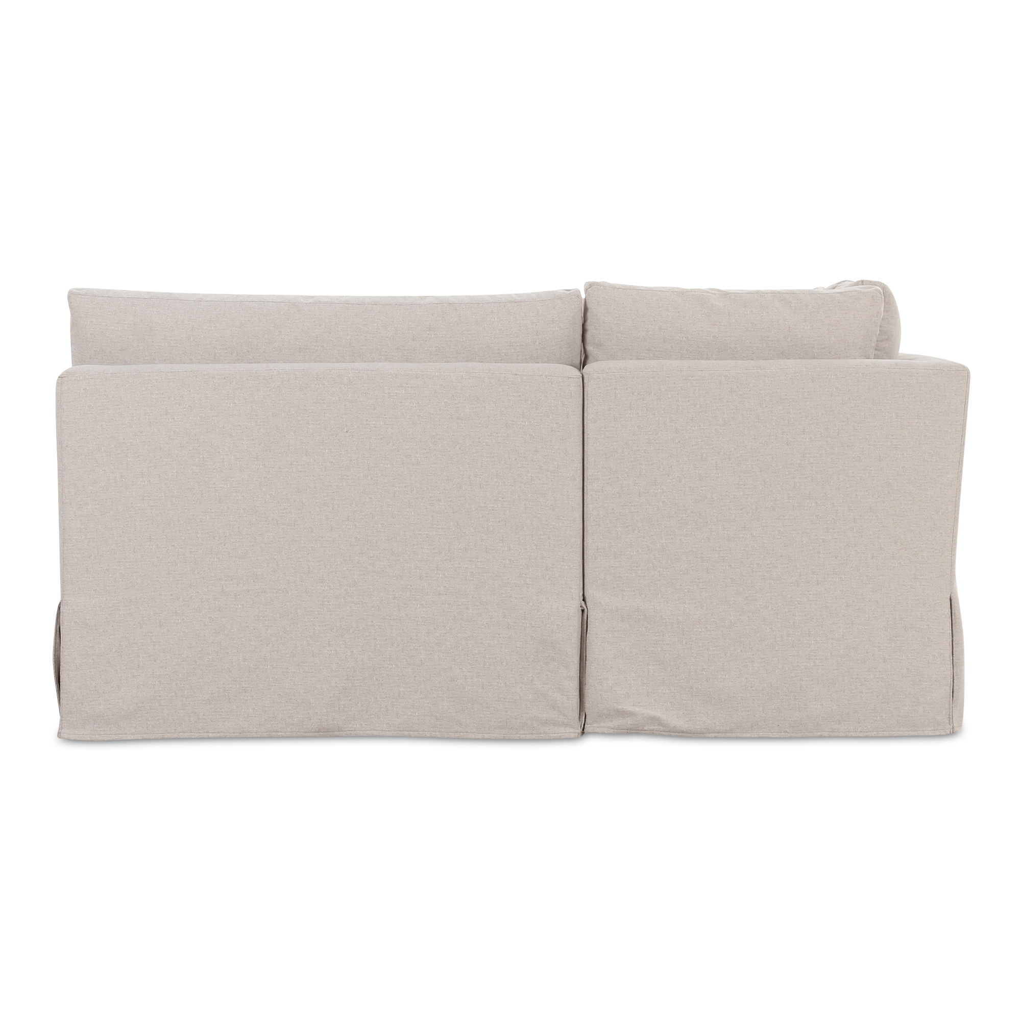Fable Slipcover Dining Banquette U-shape Beige 168in large image 