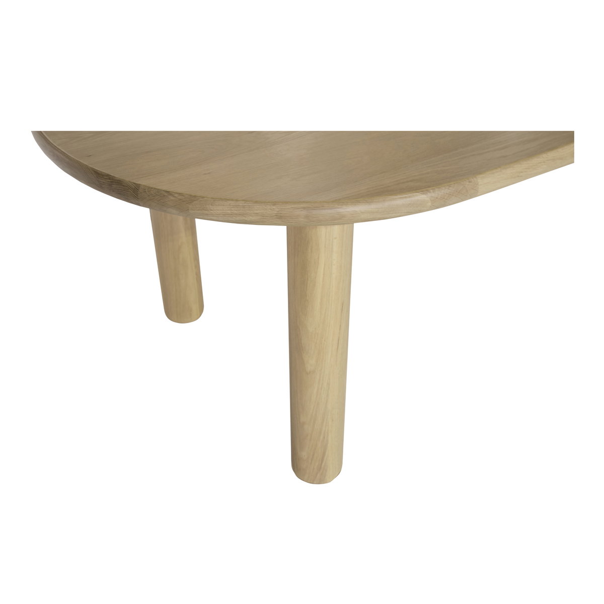 Milo Large Dining Table Oak, by Moe's Home, 96" width x 29.5" height x 42" depth View 5
