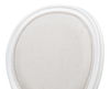 Hugo Oval Side Chair, Cortina White, Dining Chair by Sarreid, 45659" length x 23" width x 38" height thumbnail 3