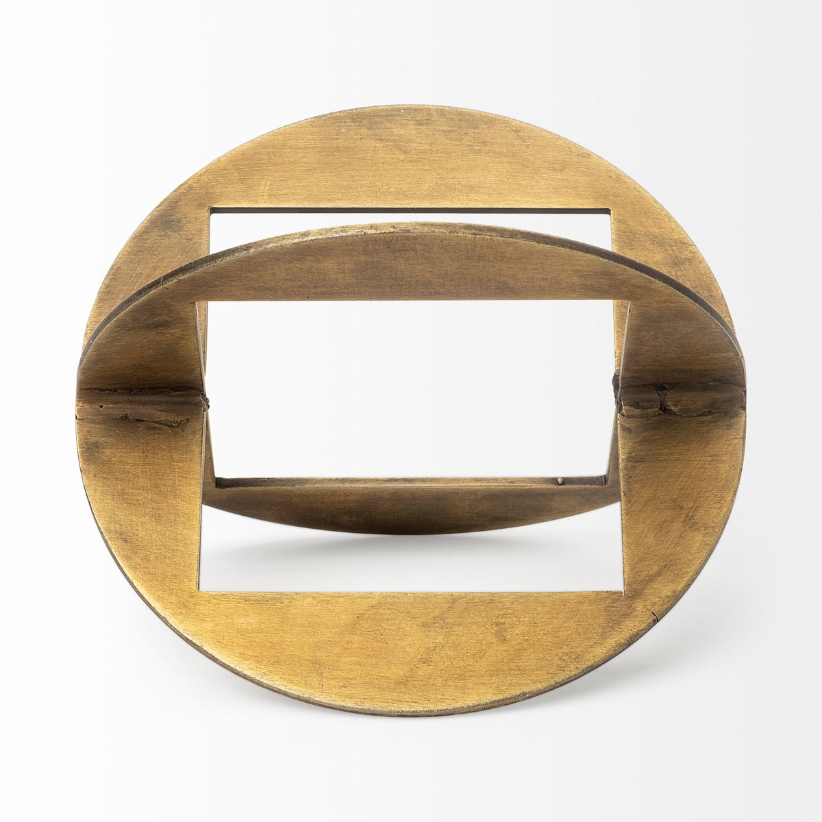 Cusco I (Small) 5L x 5W Gold Geometric Decorative Object, by Mercana, 5" length x 5" width x 5.5" height View 6