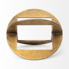 Cusco I (Small) 5L x 5W Gold Geometric Decorative Object, by Mercana, 5" length x 5" width x 5.5" height thumbnail 6