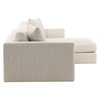 Erica Chaise Sectional Taupe, Sectional Sofa by Dovetail, 116.75" width x 24.5" height x 63.75" depth thumbnail 3