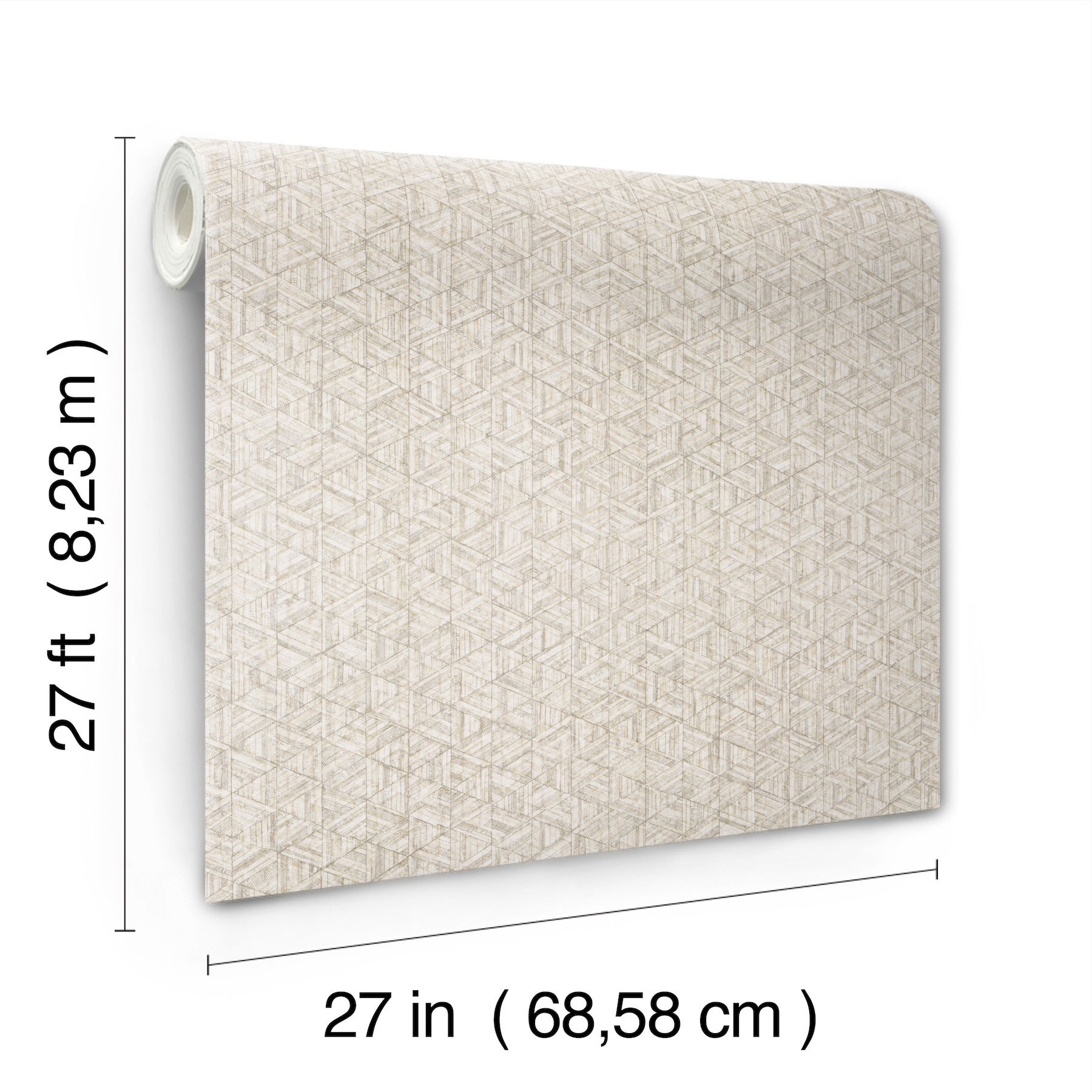 Rune Bone Wallpaper, by York Wall, 27' length x 2'3" width x 0.02" depth View 6