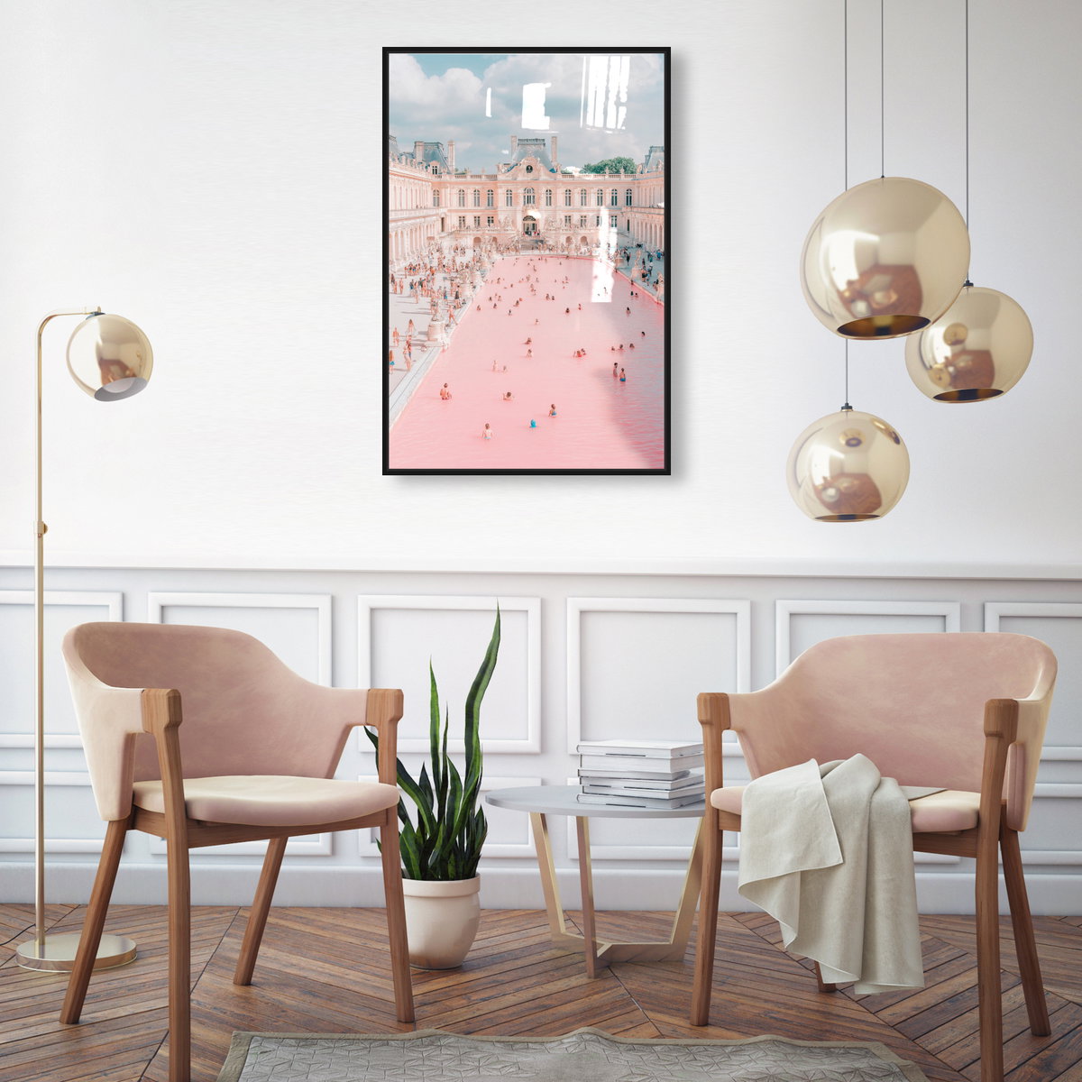 Pink Pool (Resin), Art by Oliver Gal,  20x30 View 3