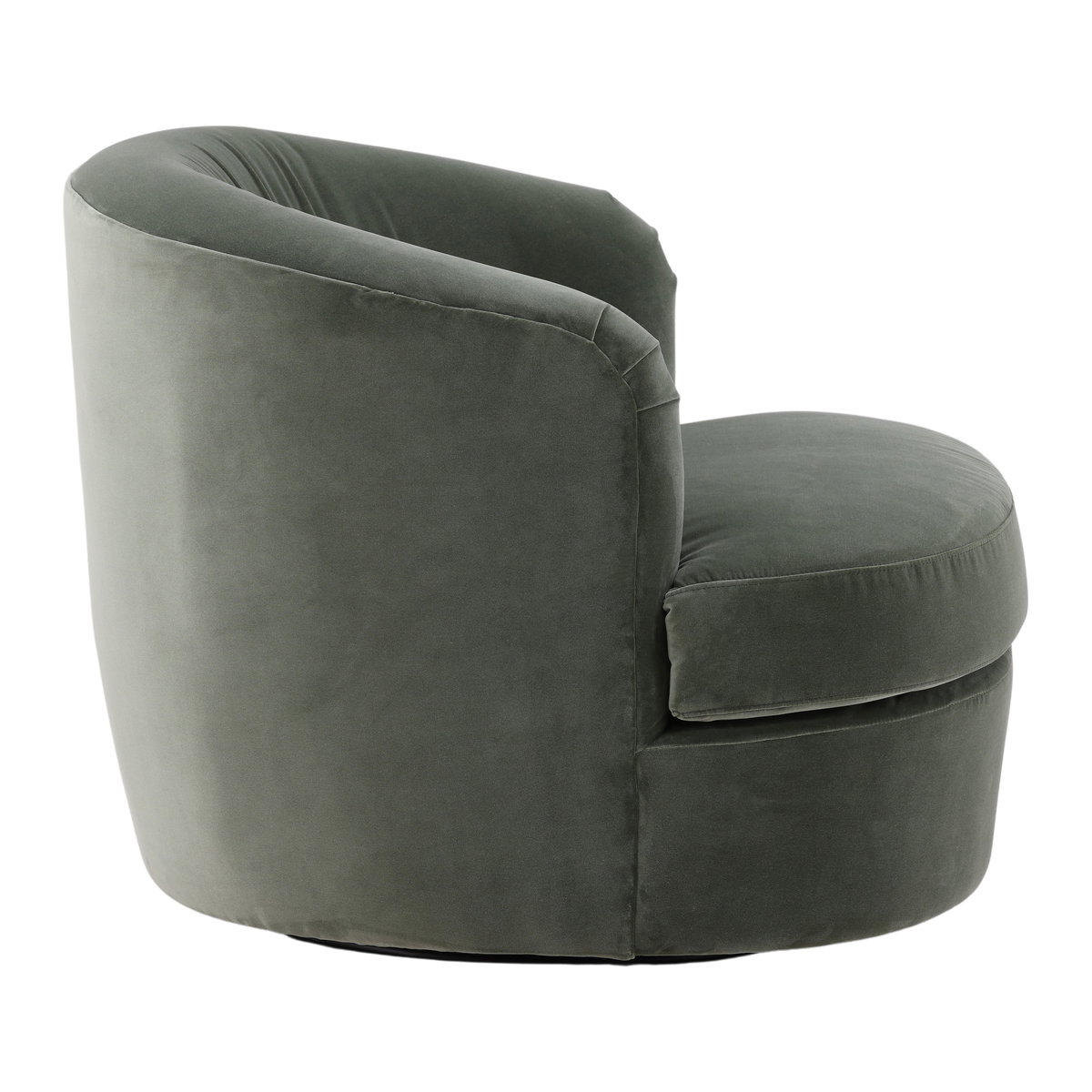 Azura Swivel Chair Sage, Accent Chair by Dovetail, 34" width x 28.5" height x 34.25" depth View 3